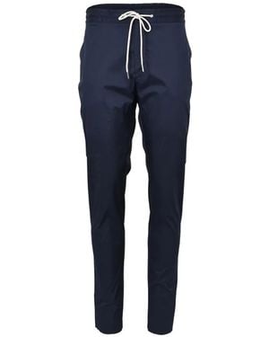 Tombolini Drawstring Tapered Pants - Blue