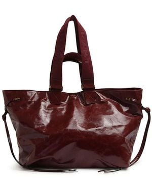 Isabel Marant Leather Tote Bag - Purple