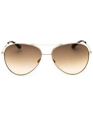 Draper James Pilot-Frame Sunglasses - Natural