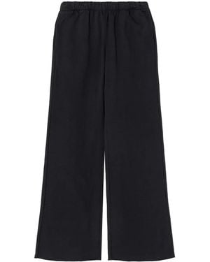 RE/DONE Hanes Organic Cotton Fleece Track Trousers - Blue