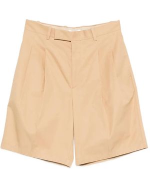 Jil Sander Geplooide Shorts Met Zak - Naturel