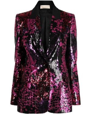 Elie Saab スパンコール ジャケット - パープル