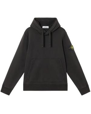 Stone Island Hooded Sweatshirt - Black