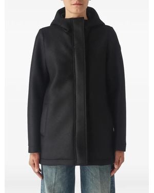 Colmar Hooded Zip-Up Coat - Black