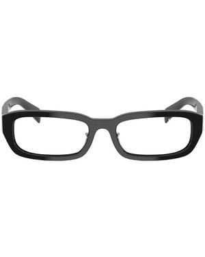 Prada Symbole Rectangle-Frame Sunglasses - White