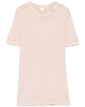 Malo Tavolozza Crewneck Short-Sleeved Cashmere Jumper - Pink