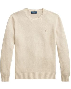 Polo Ralph Lauren Ribbed Knitted Jumper - White