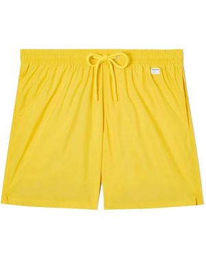 MC2 Saint Barth X Pantone Drawstring Swim Shorts - Yellow