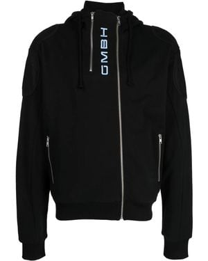 GmbH ジップアップ パーカー - ブラック