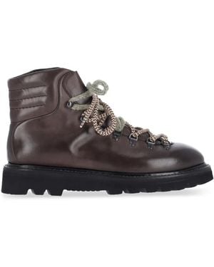 Premiata Stiefel Aus Leder - Braun