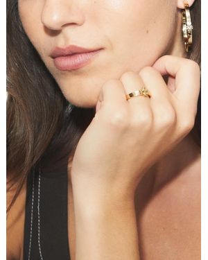 Tory Burch Kira Ring Mit Logo - Natur