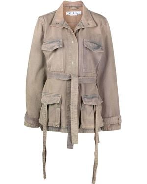 Off-White c/o Virgil Abloh Dyed Denim Field Jacket - Multicolor