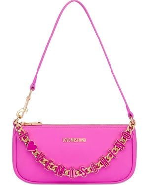 Love Moschino チェーン ショルダーバッグ - ピンク