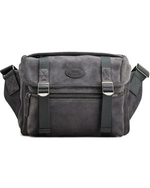 Tod's Suède Tas Met Gespband - Grijs