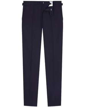 Fursac Wool Straight-Leg Trousers - Blue