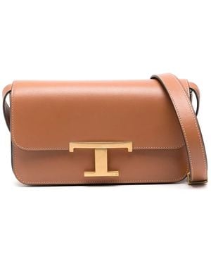Tod's T タイムレス ショルダーバッグ ミニ - ブラウン