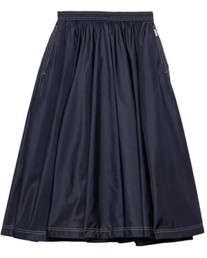 Prada Light Re-Nylon Full Skirt - Blue