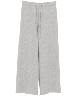 James Perse Wide-Leg Drawstring Sweatpants - Gray