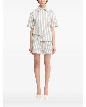 Samsøe & Samsøe Gestreepte Blouse - Wit