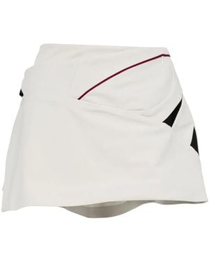 Hyein Seo Low-Rise Layered Wrap Miniskirt - White