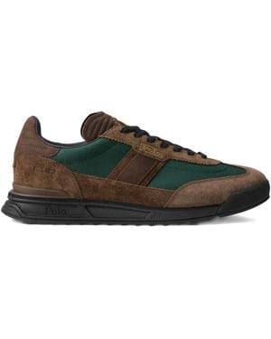 Polo Ralph Lauren Suede Paneled Sneakers - Green