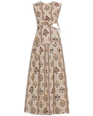Agua Bendita Otoño Andes Midi Dress - Natural