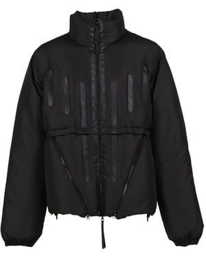JUNTAE KIM Gefütterte Jacke Mit Kontrasteinsätzen - Schwarz