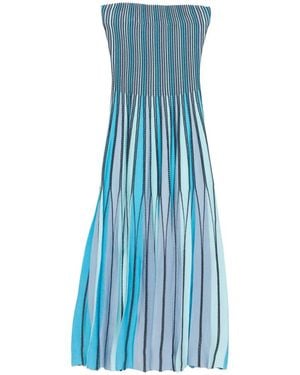 Jonathan Simkhai Soleil Striped Midi Dress - Blue