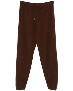 Bompard Drawstring Track Trousers - Brown