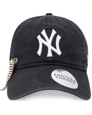ANOTHER CHANCE Crystal-Embellished Logo-Embroidered Cap - Black