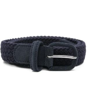 Anderson's Woven Wool Belt - Blue