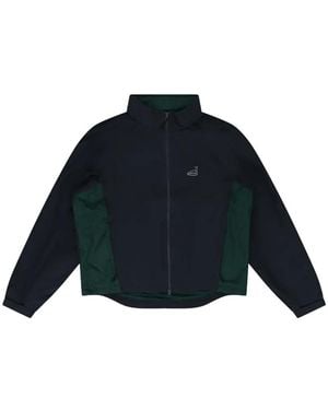 Aimé Leon Dore Golf Nylon Tips Logo-Print Zip-Up Jacket - Blue