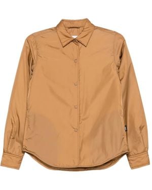 Aspesi Padded Snap-Fastening Shirt - Natural