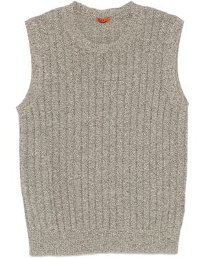 Barena Cable-Knit Vest - Grey