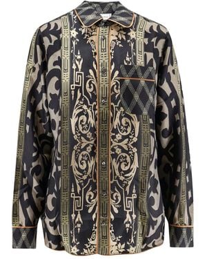 Pierre Louis Mascia Langärmeliges Hemd - Schwarz