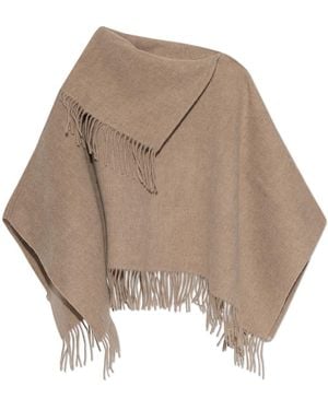 By Malene Birger Wool Poncho - Natural