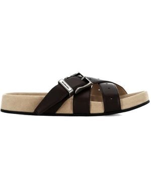 Balenciaga Buckle-Fastening Multi-Strap Sandals - Black