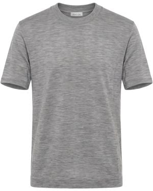Xacus Crew-Neck Wool T-Shirt - Grey