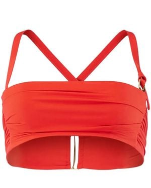 Jacquemus Bandeau Bikini Top - Red