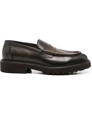 Doucal's Penny-Loafer Mit Dicker Sohle - Schwarz