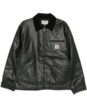Carhartt Logo-Patch Shirt Jacket - Black