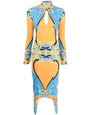 Patou Printed Dress - Blue