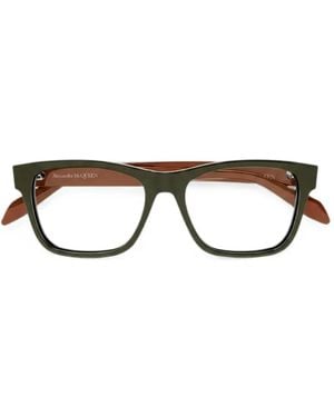 McQueen Square-Frame Glasses - Black