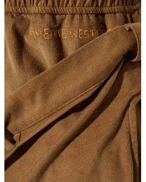 Vivienne Westwood Drawstring Drop-Crotch Pants - Brown