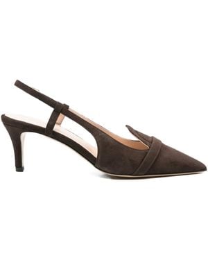 P.A.R.O.S.H. Spitze Slingback-Pumps 70mm - Braun