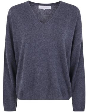 ABSOLUT CASHMERE Alicia V-Neck Cashmere Jumper - Blue