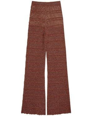 Twinset Knitted Trousers - Purple