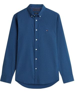 Tommy Hilfiger Polka-Dot Shirt - Blue