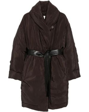 Magda Butrym Belted Padded Coat - Black