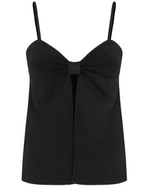 Cult Gaia Lennonheart-Neckline Top - Black